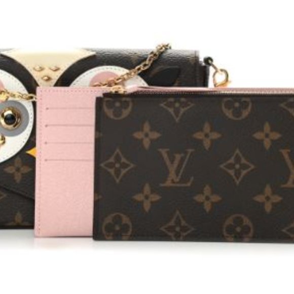 LOUIS VUITTON Monogram Lovely Birds Pochette Felicie Chain Wallet Purse - Picture 9 of 12